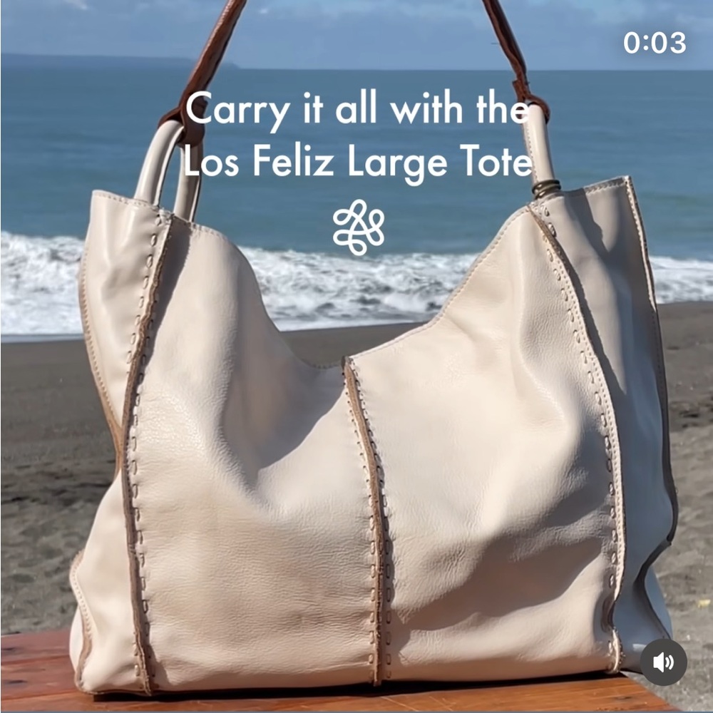 Le Sac Rose Leather Shoulder Bag- Tote - Picture 7 of 7